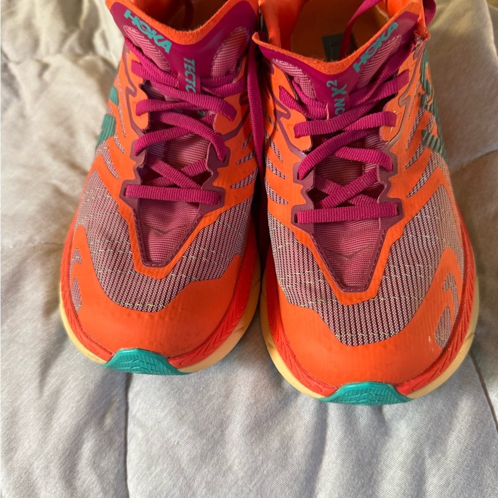 Hoka Orange and Teal Athletic Shoes - Picture 5 of 5